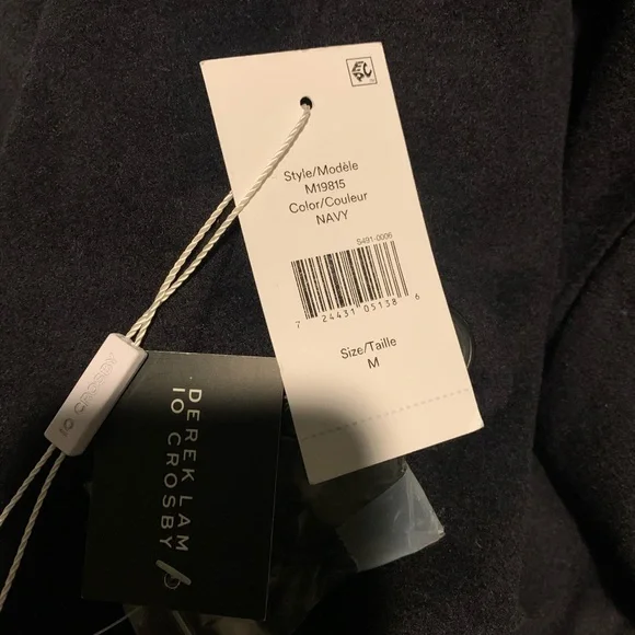 Derek Lam 10 Crosby Wool Trench Coat Faux Fur size medium designer NWT - Picture 8 of 8